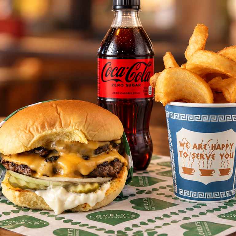 Indulge in Our Double Cheeseburger