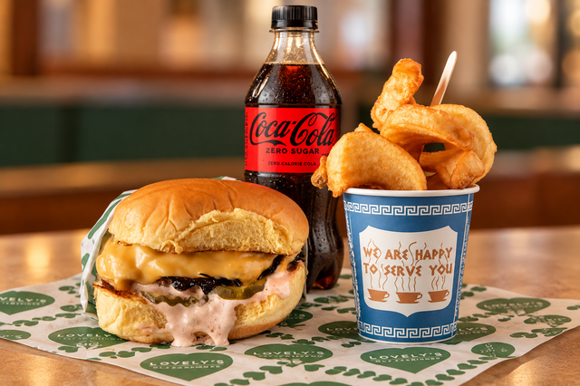 Charlotte's Special, Fries & Soda Combo.